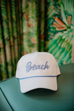 Beach Cursive Trucker Cap with Rope
