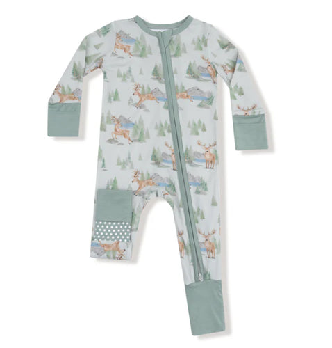 Buck Deer 2-way Zipper Romper