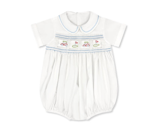 Noah Ribbon Bubble Blessings White, Beaumont Blue