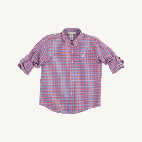 Deans List Dress Shirt, Lawn Party Plaid