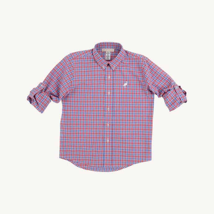 Deans List Dress Shirt, Lawn Party Plaid