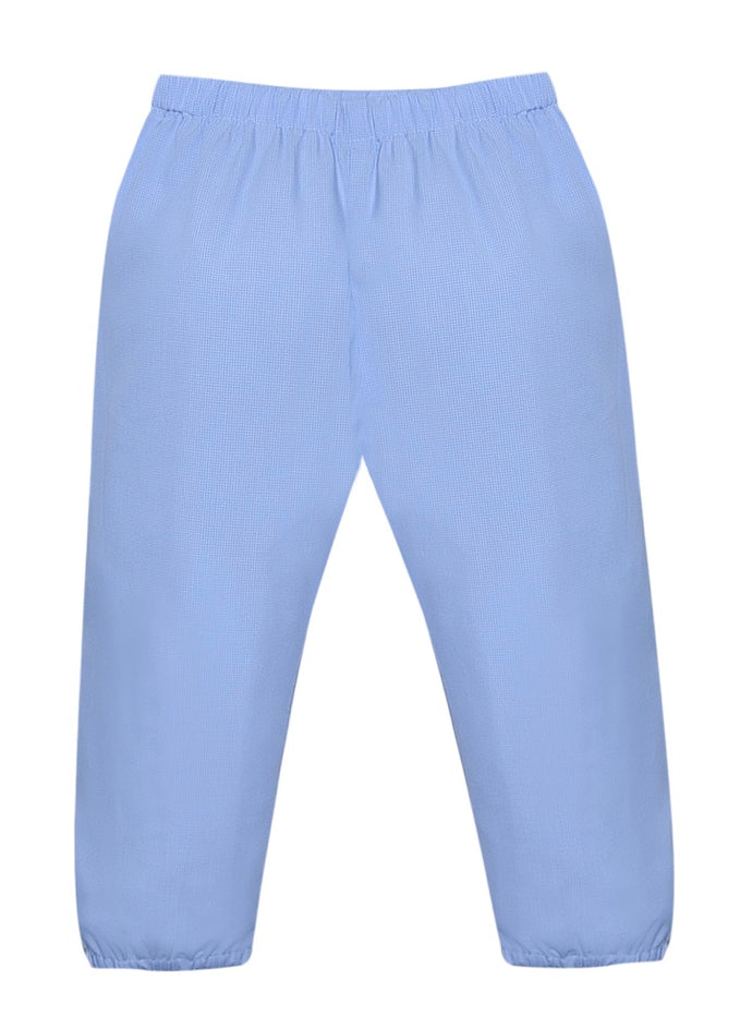 Logan Elastic Pant - Blue Micro