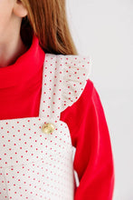 Julia Jumper Palmetto Pearl & Richmond Red Microdot Corduroy