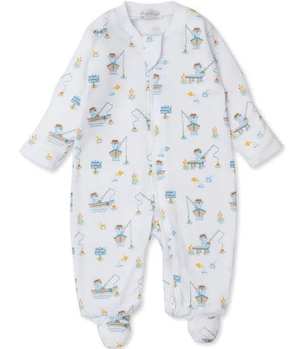 Rather Be Fishing Zipper Footie