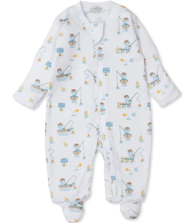 Rather Be Fishing Zipper Footie