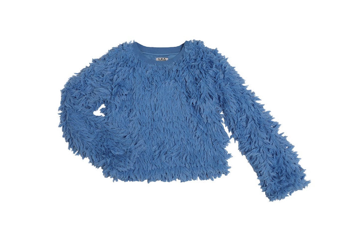 TEXTURE SWEATER BLUE