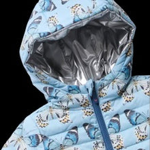 Girls Reversible Riley Jacket blue vintage butterflies