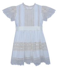 White Anna Grace Dress-Ecru Lace