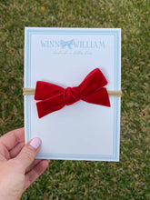 Velvet Knotted Baby Bow
