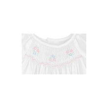 White Bubble with Novelty Smocking