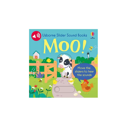 Slider Sound Books Moo! - by Sam Taplin (Board Book)