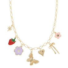 Whimsical Youth Theme Multi-Charm Necklace