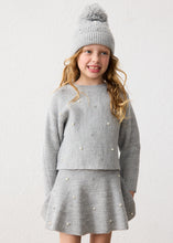 Pearl knit skirt Mix Grey