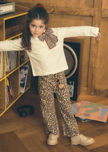 Twill long trousers Leopard
