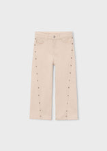 Twill long trousers light khaki