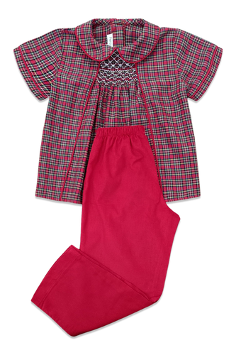 Graham Pant Set in Holiday Plaid