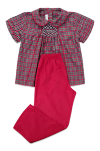 Graham Pant Set in Holiday Plaid