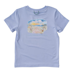 Ocean Performance Fishing Tee on Lavender