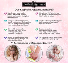 Girls Silver Chunky Pearl Kids Bracelet Children's Jewelry