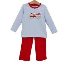 Gingerbread Train Pant Set