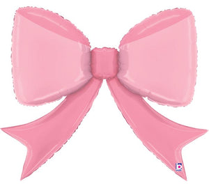 41" GEN PRETTY PINK BOW SHAPE BALLOON