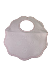 Bib & Burp Set Pink Jacquard Bows