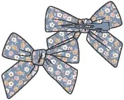 Country Calico Hair Clips (2pack)