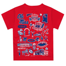 Ole Miss Rebels Hand Sketched Impressions Boys T-Shirt