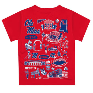 Ole Miss Rebels Hand Sketched Impressions Boys T-Shirt
