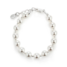Girls Silver Chunky Pearl Kids Bracelet Children's Jewelry