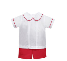 Red Madison Boy Short Sleeve Short Set