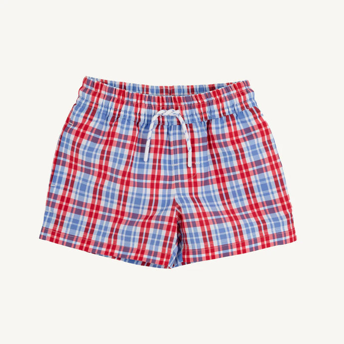 Tortola Swim Trunks, Lawn Party Plaid
