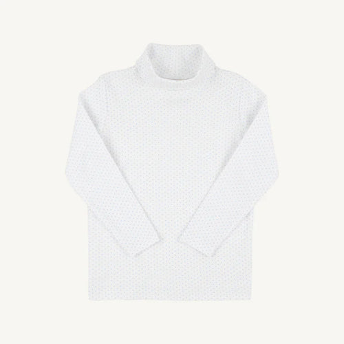 Tatum's Turtleneck Beale Street Blue Micro Dot