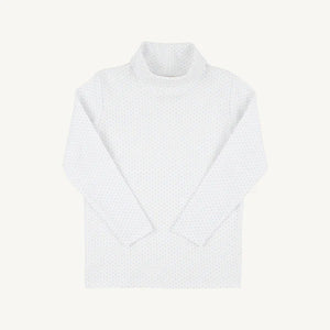 Tatum's Turtleneck Beale Street Blue Micro Dot