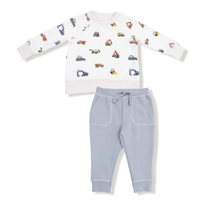 Construction Vehicles, Terry Jogger Set