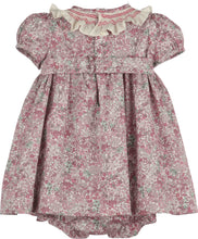 Fall Bloom Smock Dress Pink