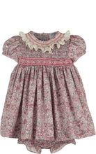 Fall Bloom Smock Dress Pink