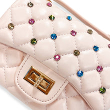 Colorful Gems Quilted Purse, Pink