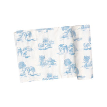 Blue Farm Toile swaddle