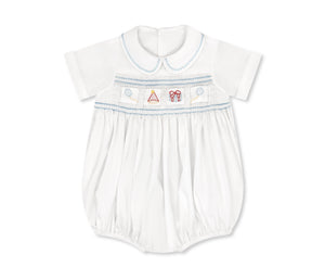 Noah Ribbon Bubble Blessings White, Beaumont Blue