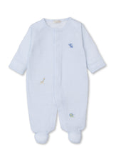 SCE Blue Jungle Mates Footie with Hand Embroidery