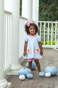 Pumpkin Short Sleeve Bloomer Set
