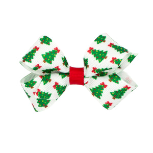 Mini Holiday Trees Hair Bow