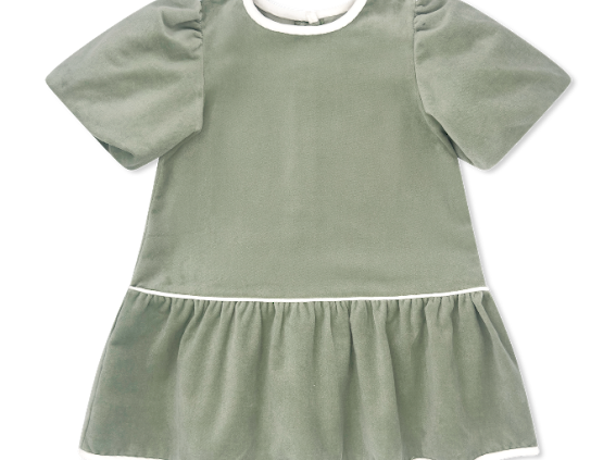 Harper Dress, Leyland Green