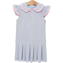Camilla Dress Dusty Blue Stripe/Light Pink