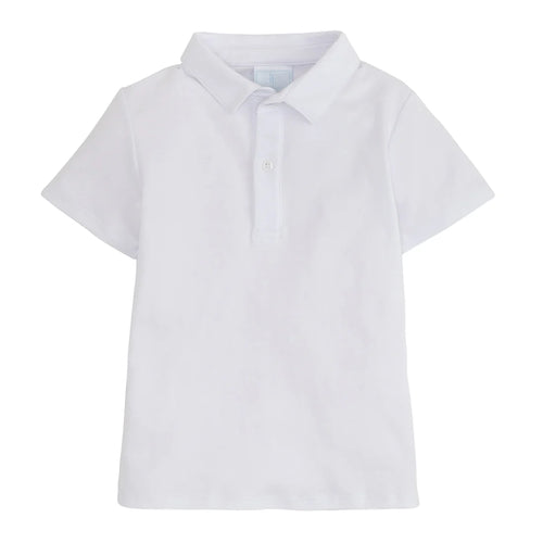 Short Sleeve Polo, White