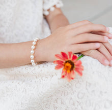 Little Girls 14K Gold-Plated Chunky Pearl Bracelet for Kids