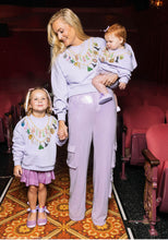 Kids Licensed Lavender Wicked Charm Necklace Sweatshirt