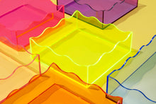 Wavy Acrylic Tray - Square - Purple