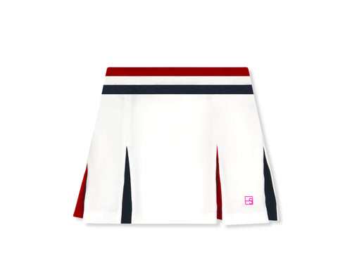 Courtney Skort - Pure Coconut, Candy Apple Red, Nantucket Navy 4T